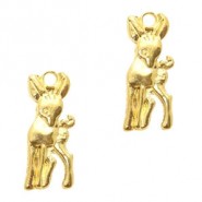 Metal charm Deer Gold
